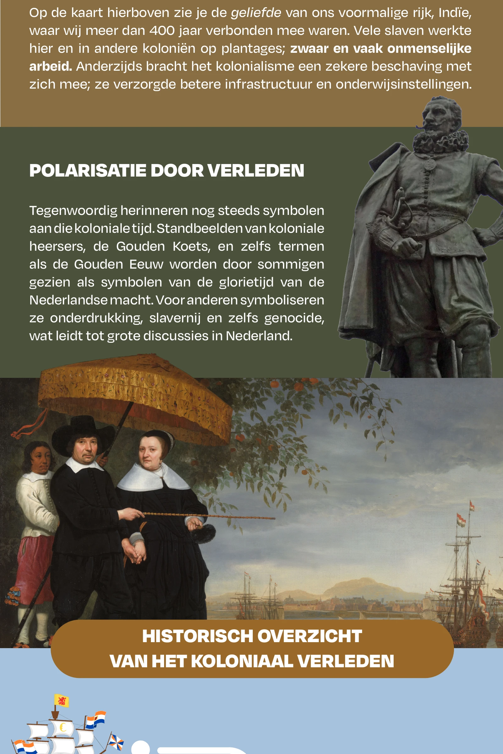 Vervolg van het ontwerp Koloniaal verleden, deel 2 van 9.