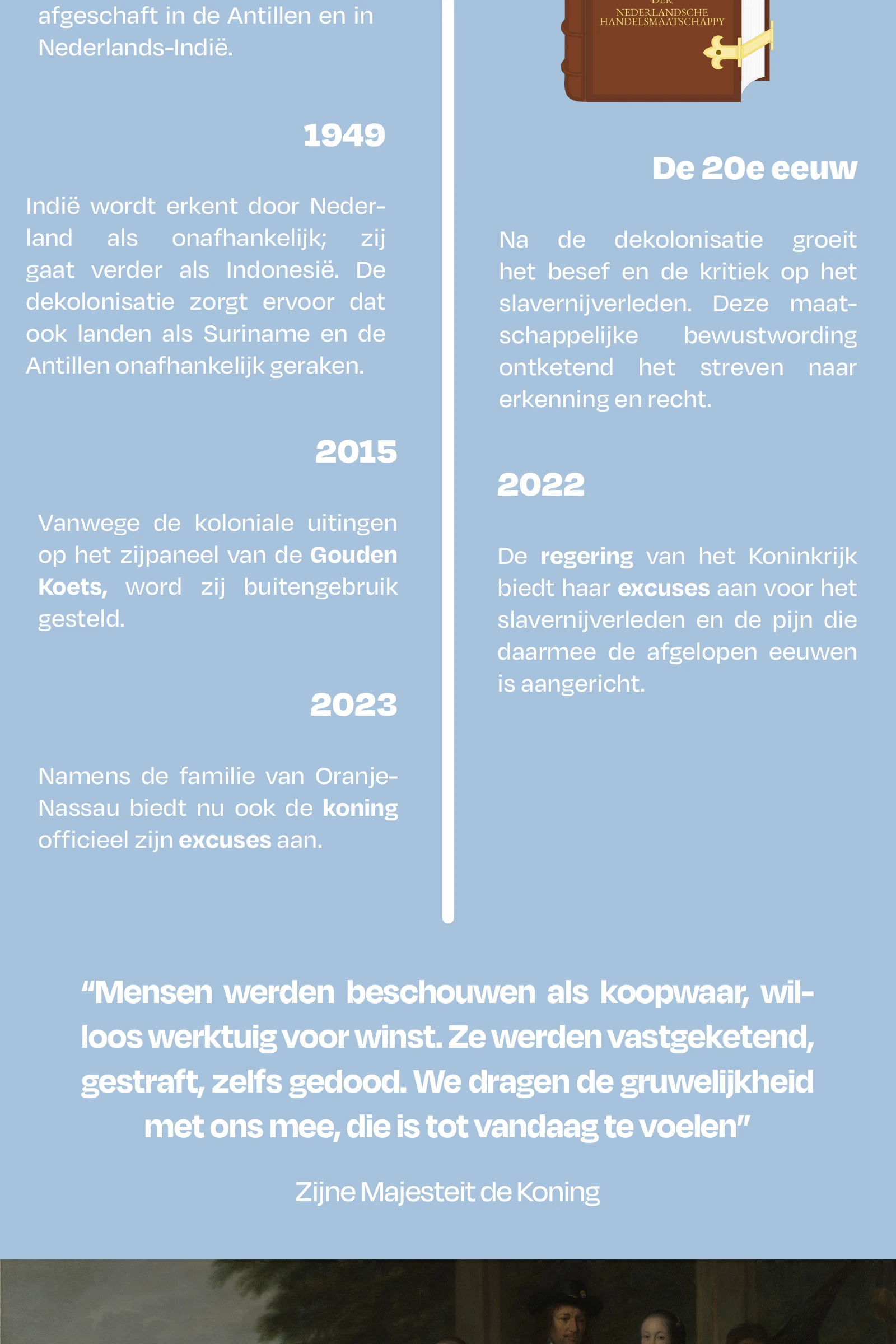 Vervolg van het ontwerp Koloniaal verleden, deel 4 van 9.